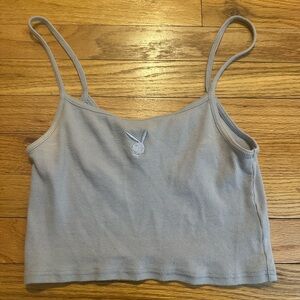 light purple playboy crop top size
